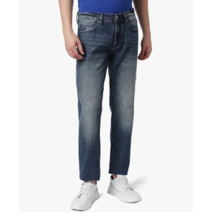 Slim Fit Digital Desert Mid-Rise Comfort Cotton Denim Jeans For Men