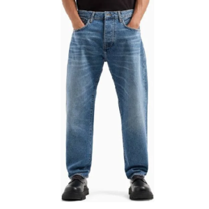 Men Mid-Wash J82 Tapered Fit Jeans For Men