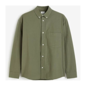 Relaxed Fit  shirt  Khaki green  Men