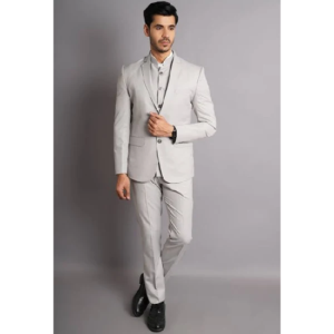 Men’s Solid Three Piece Suit