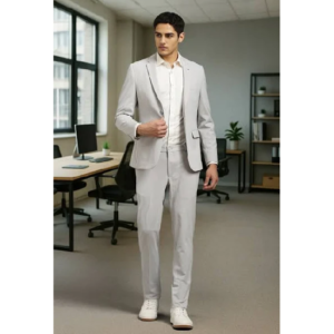 Men's Single Breasted Casual Two Piece Suit